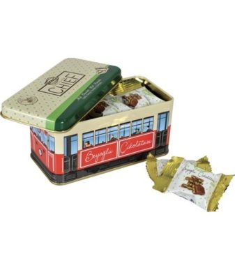 Tramvay Kutu Antep Fıstıklı Beyoğlu Çikolatası 225 gr