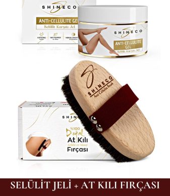 Sıkılaştırıcı Selülit Ve Çatlak Karşıtı Jel 250 ml Ve Doğal At Kılı Selülit Fırçası