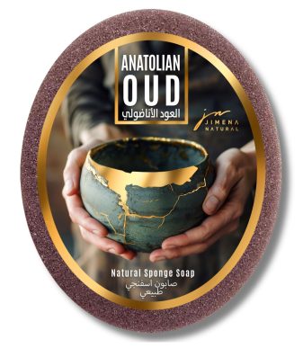 Otantik Anatolian Oud Kokulu Doğal Süngerli Sabun 135 GR / Cilt Yenileme, Arındırıcı, Peeling Etkisi