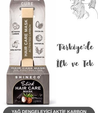 Aktif Karbonlu Yağ Dengeleyici Saç Maskesi – Shea, Kakao & Biberiye ile Güçlendirici Detoks Bakım