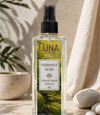 Verdant Aura Zümrüt Yaprak Kolonya 50 ml – Yeşil Ferah Notalı 80° Sprey