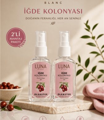 İğde Kolonyası 2’li Set 50 ml Sprey | Doğal İğde Kokusu Ferahlatıcı Kolonya