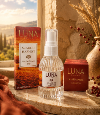 Scarlet Harvest - Kızıl Harman Kolonyası 50 ml - Baharat & Amber Notalı – 80° Sprey Kolonya