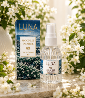Moonlit Jasmine Ayışığı Yasemin Kolonyası 80° Çiçeksi Premium Sprey Kolonya 50 ml